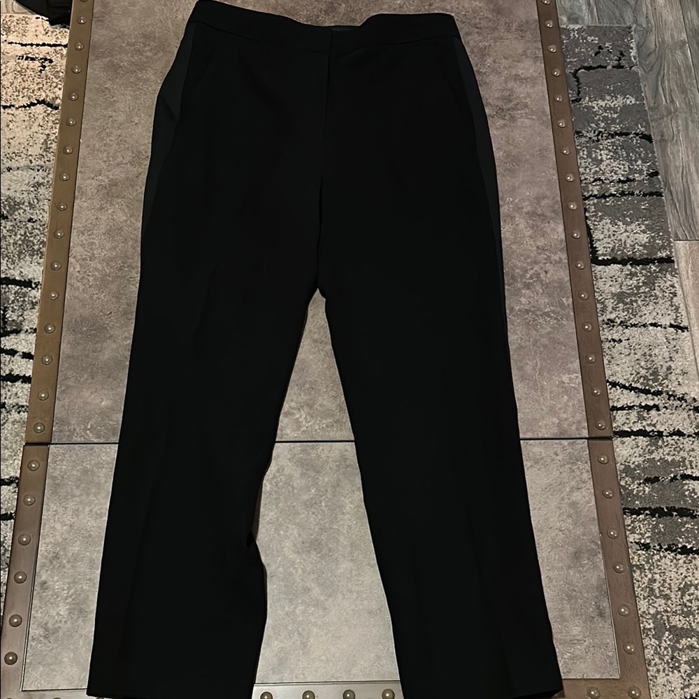 Chic Black tuxedo ankle pant